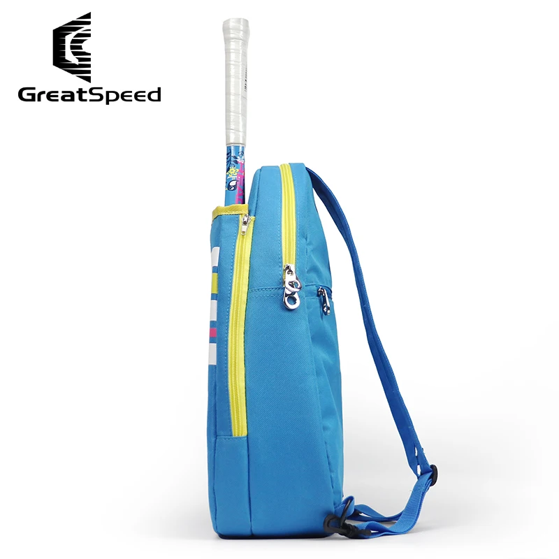Kids Sport Greatspeed Tennis Backpack Kids for 2 Rackets Sports Shoulder Bags Polyester 2 in 1 Children Teenagers Badminton Bag