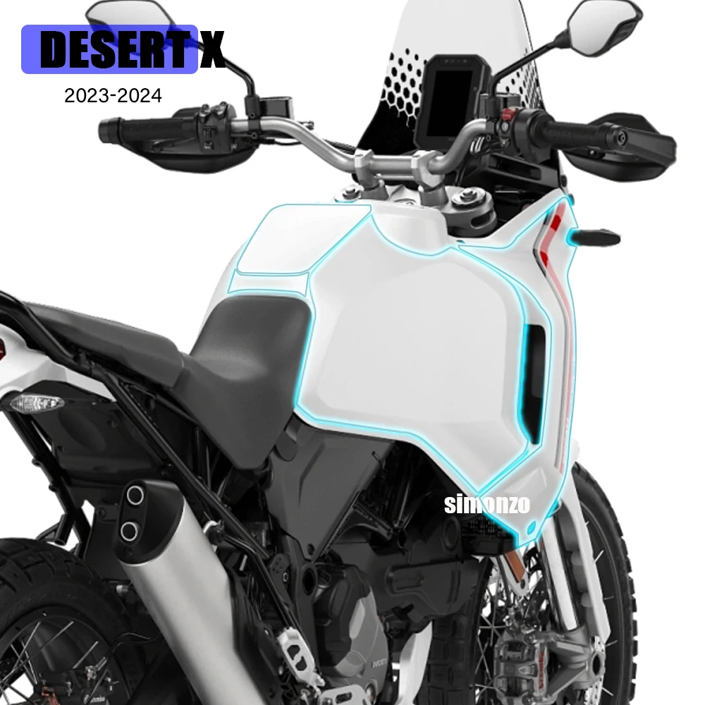 DESERT X PPF невидимый автомобильный чехол для Ducati DESERTX аксессуары ТПУ прозрачная