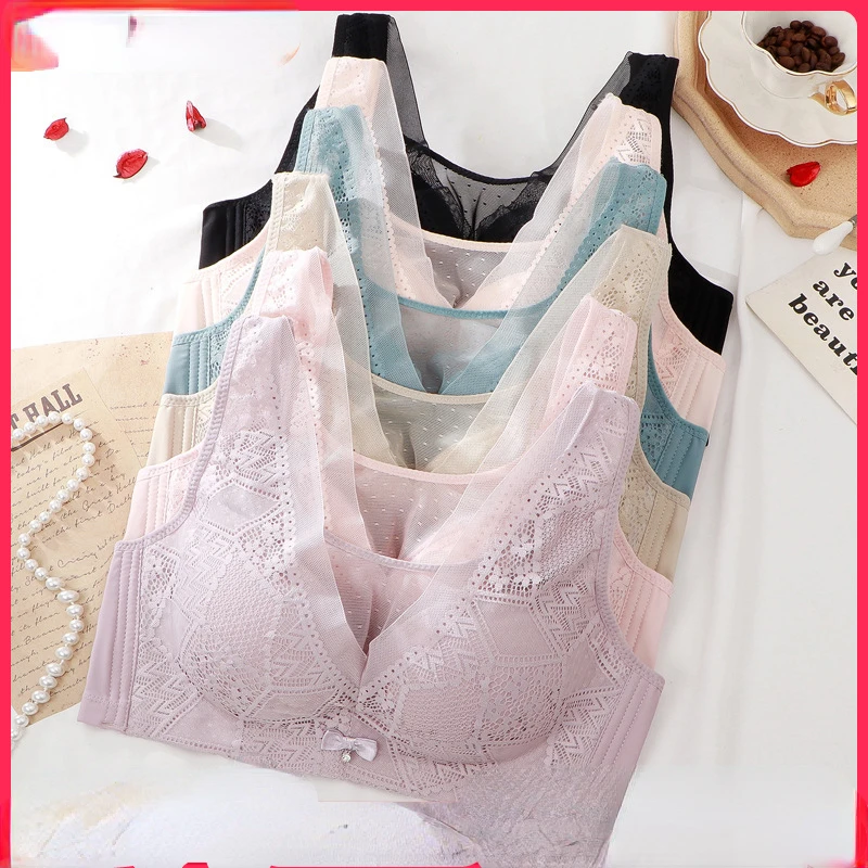 

Zhilans® 2022 Seamless Push Up Design Women Bras Female Gather Lace Traceless Underwear Girl Fall Sexy Top Lingerie Clothes