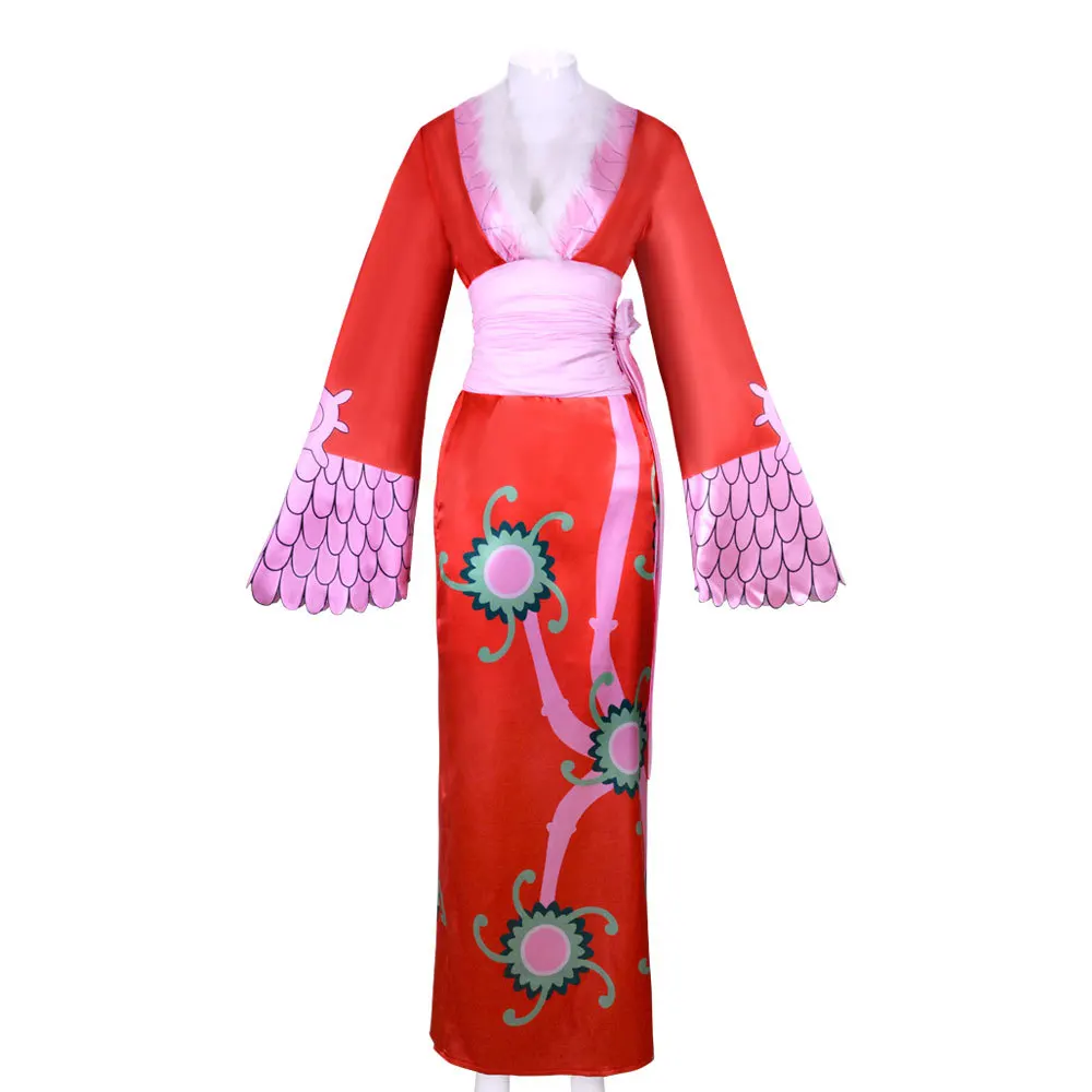 

Boa Hancock Cosplay Costumes Anime Red Dress Snake Ears Women Girl Halloween Christmas parties Fancy suit