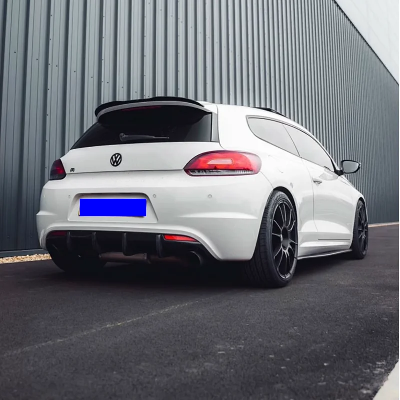 Для Volkswagen Scirocco 2009-2019 (не для R) АБС-пластик глянцевый черный спойлер на задний