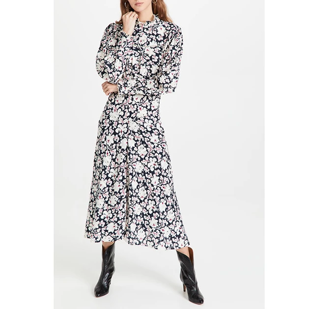 

Женское винтажное плиссированное платье, романтичное платье во французском стиле с вырезом, воротником-стойкой и длинным рукавом, весна 2022