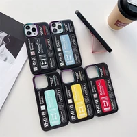 luxur letter indication holder stand phone case for iphone 11 12 13 pro max x xs xr anti drop shockproof cover