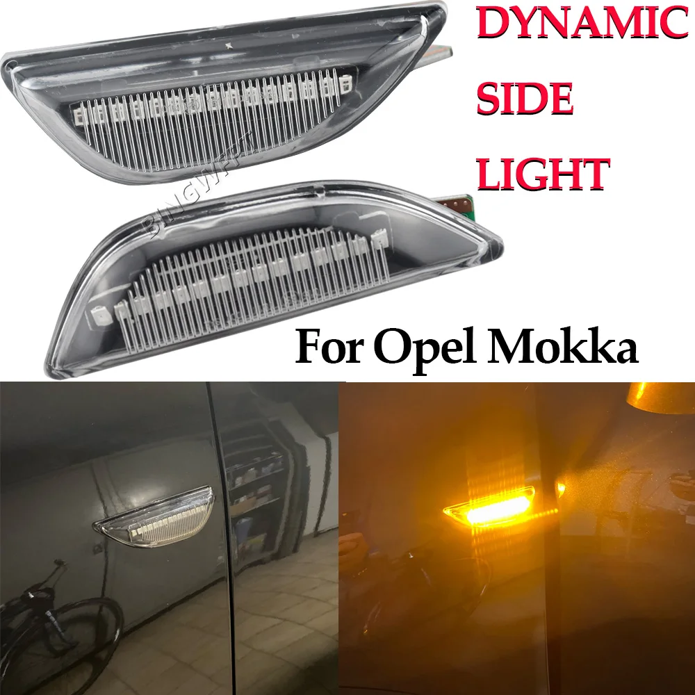 

Динамический Янтарный Боковой габаритный фонарь указателя поворота для Opel Mokka X 2012-2016 для Chevrolet Trax 2013-2019