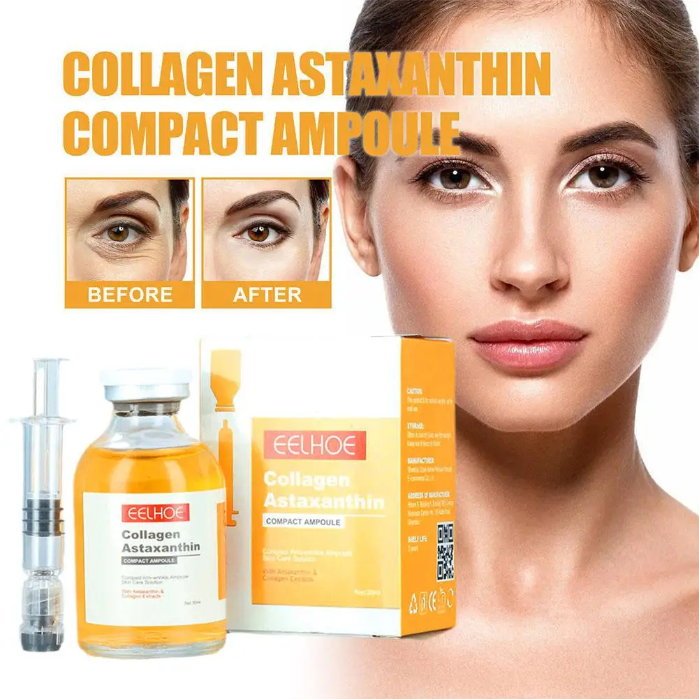 

30ml Collagen Astaxanthin Lifting Essence Instant Wrinkle Remover Face Serum Lifting Firming Fade Fine Lines Anti-aging Care