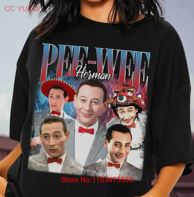 Винтажная графическая футболка Pee Wee Herman униформа фотография