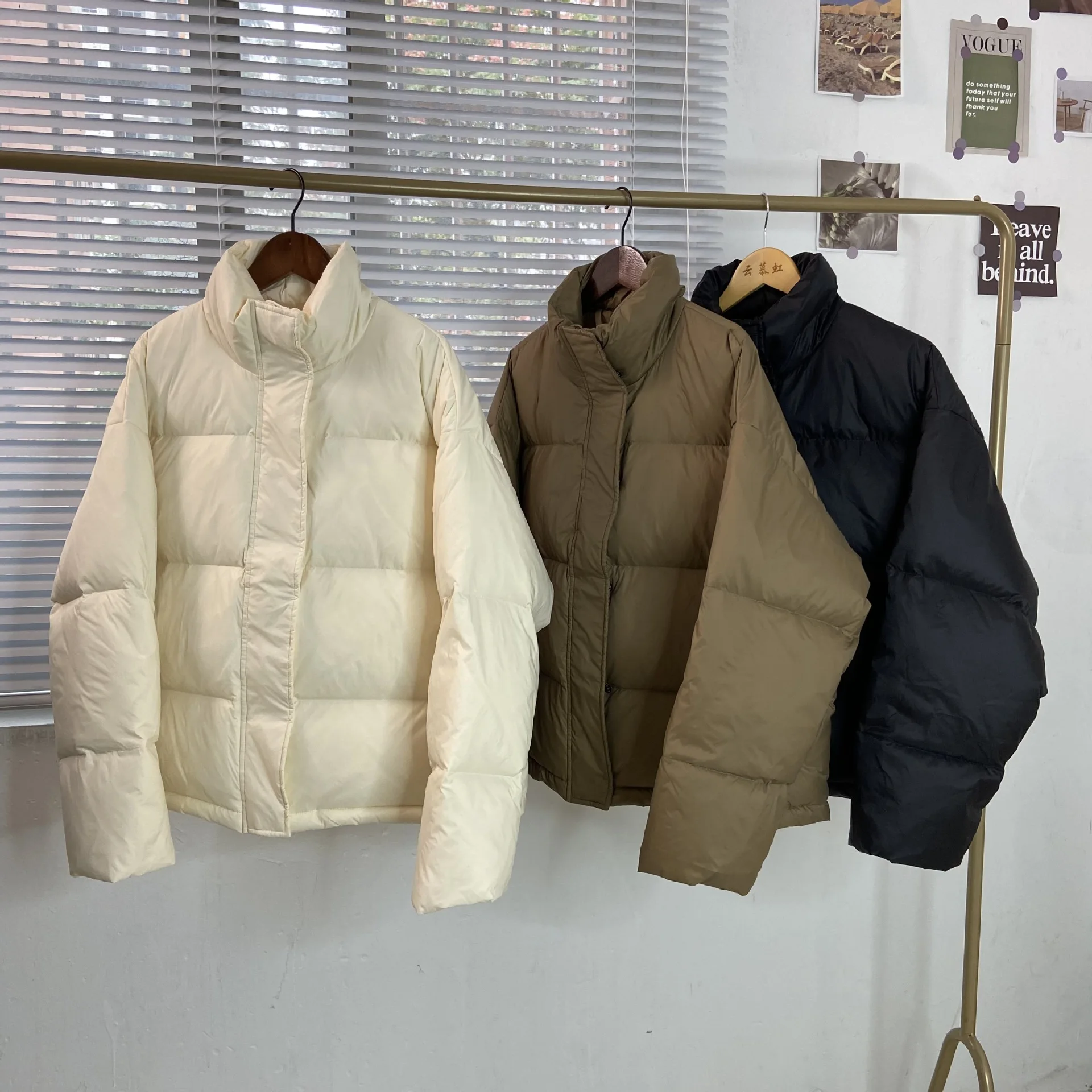

Short Down Coats Women Jacket Winter Parkas Thickened High Quality Warm Clothes Snow Stand Collar Bread Duck Jackets Overcoat