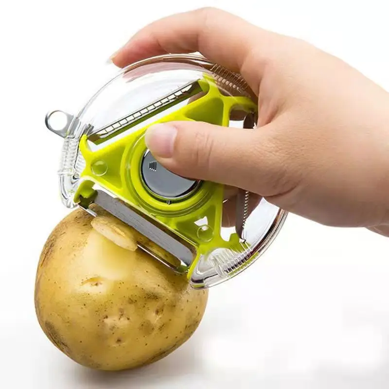 

3In1 Multifunction Fruit Vegetable Peeler Shredding Stainless Steel Blade Easy Clean Cutter Multi Blade Grater Kitchen Tools