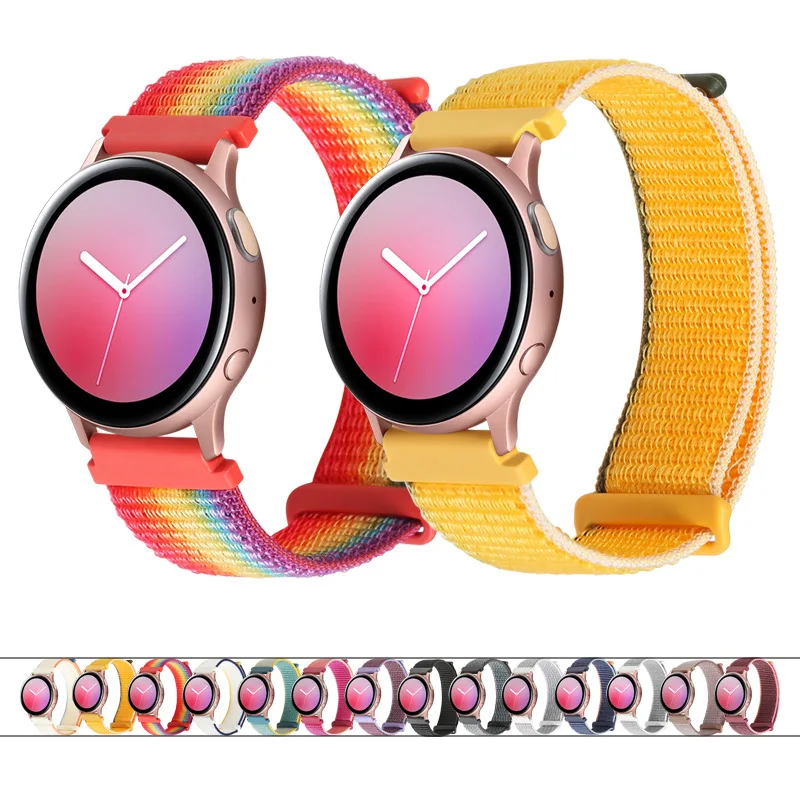 

Ремешок силиконовый для Samsung Galaxy Watch 5 4 3 Classic Active 2/Gear S3/S2, браслет-петля Correa для Huawei watch GT 2e pro, 20 мм 22 мм
