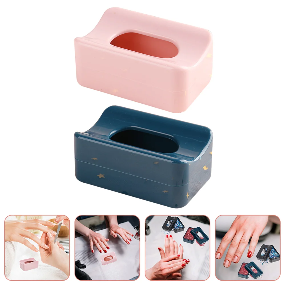 

2pcs Nail Art Glitter Storage Boxes DIY Nail Art Supplies Nail Powder Cases