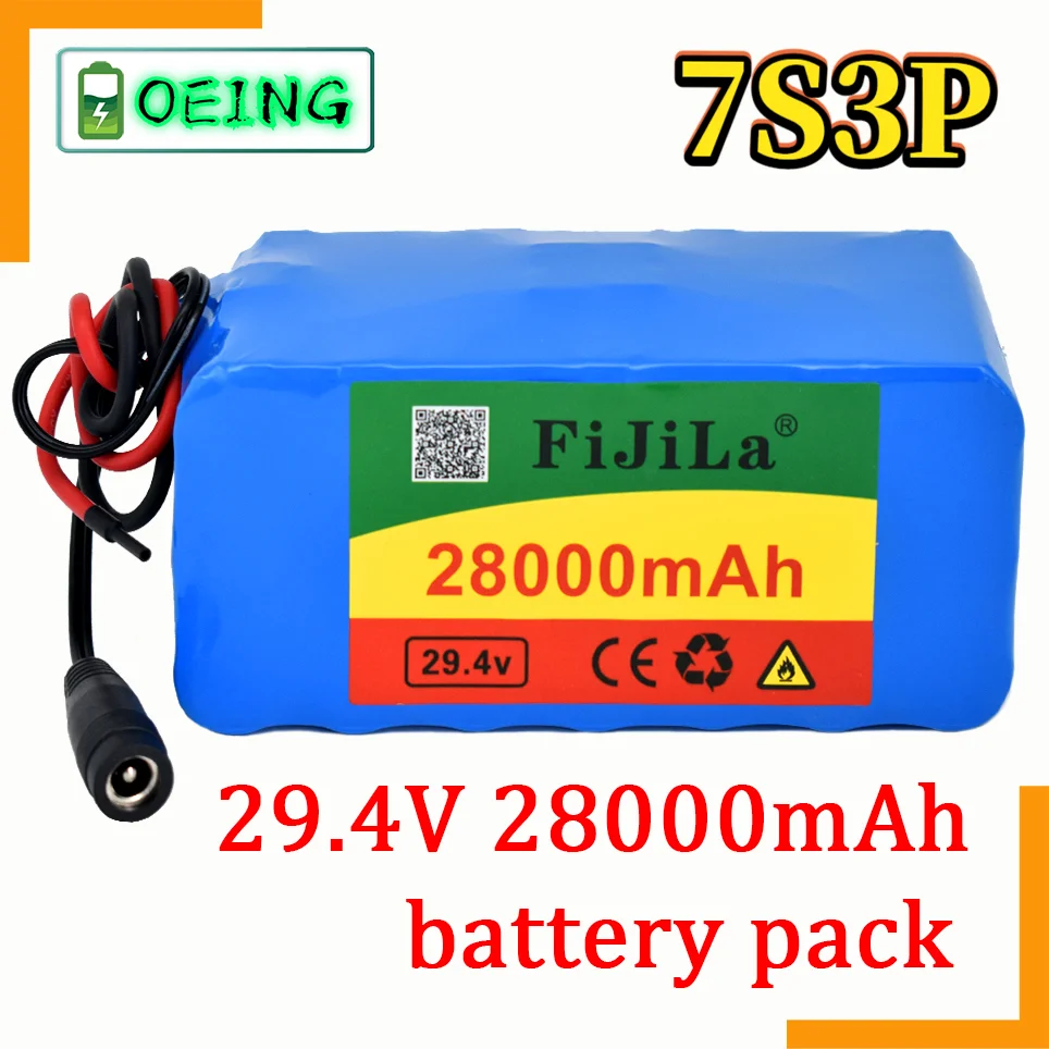

2022100% NEW 7s3p 18650 battery lithium battery 29.4v 28000mah electric bicycle moped electric lithium ion battery pack