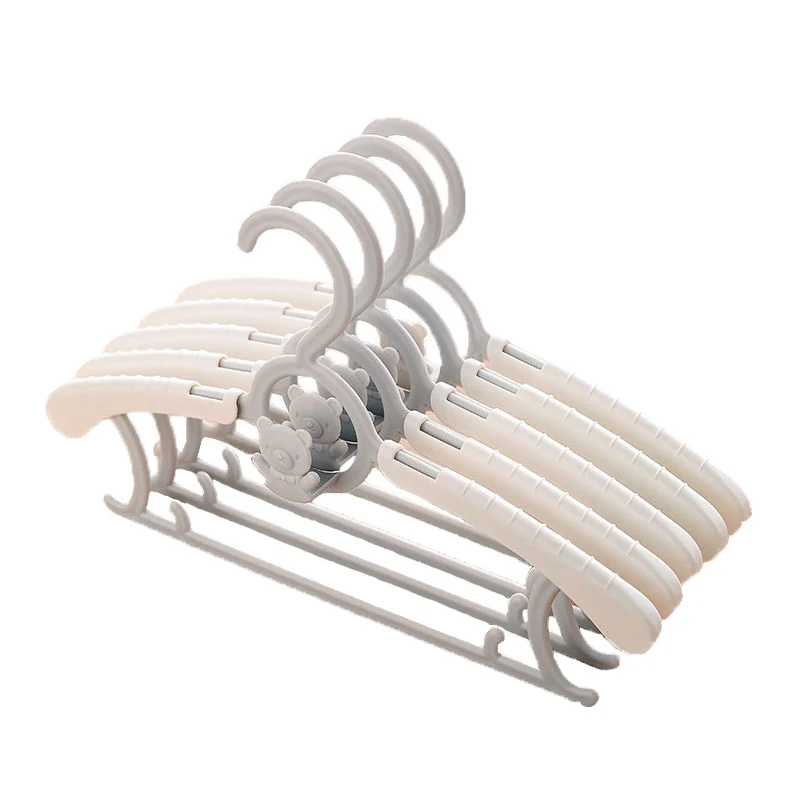 

10pcs Kids Clothes Hanger Racks Portable Plastic Display Hangers Windproof Children Coats Baby Clothing Closet Organizer