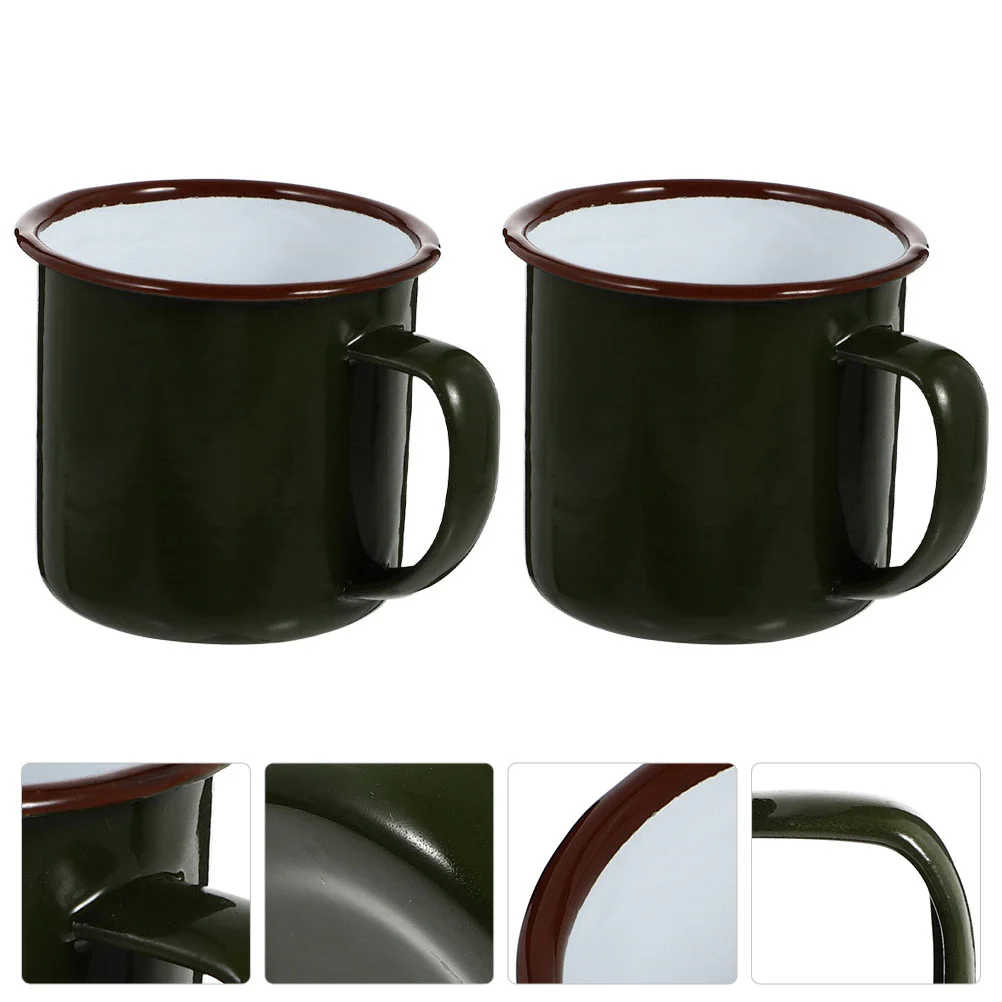 

2Pcs Mug Tea Mug Empty Water Bottles Novelty Mug Backpacking Jar Flat Bottom Coffee Mug Coffee Accessory