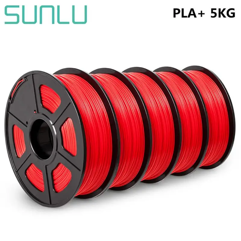 

Нить PLA PLUS SUNLU 5 кг для 3D-принтера, пла + 5 рулонов, хорошая прочность, гладкая печать, 1,75 мм ± 0,02 мм, материал FDM для экструдера нити