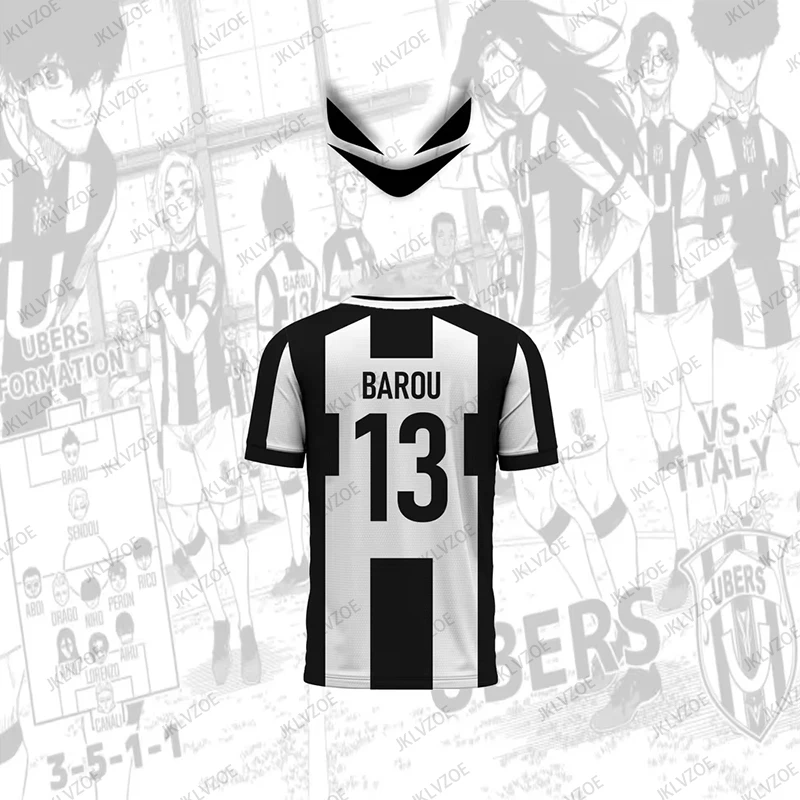 Лето 2024 Аниме Супер Синий Замок Реплика Футболки Топ Для Косплея С Короткими