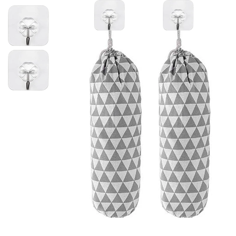 

Plastic Bag Holder Wall Mount Garbage Plastic Bag Organizer, Shopping Bag Storage Dispenser