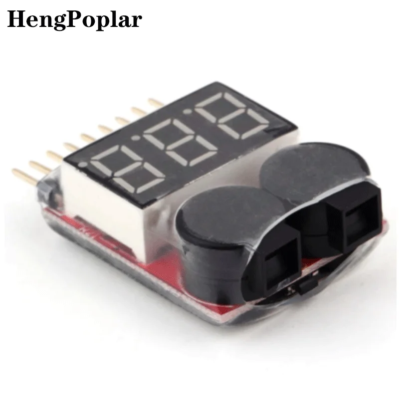 Hot Sell 1-8S LED Low Voltage Buzzer Alarm Lipo Voltage Indicator Checker Tester Wholesale Dropship