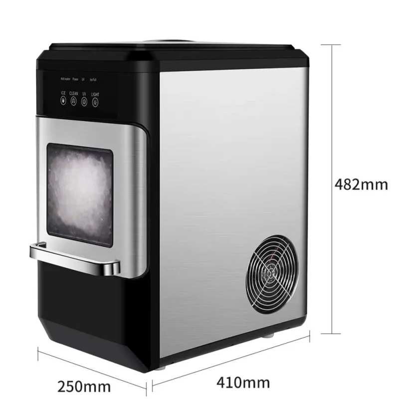 Небольшая автоматическая машина для производства льда 30 кг/24 ч вертикальная