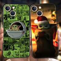 mandalorian yoda baby phone case cover for iphone 12 13 pro max xr xs x iphone 11 7 8 plus se 2020 13 mini silicone soft shell