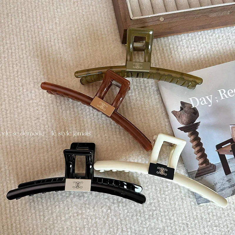 

New Women Large Geometric Hair Claw Clip Crab Barrette Girls Ponytail Hair Claws Bath Clip Fashion Hair Accessories Headwear