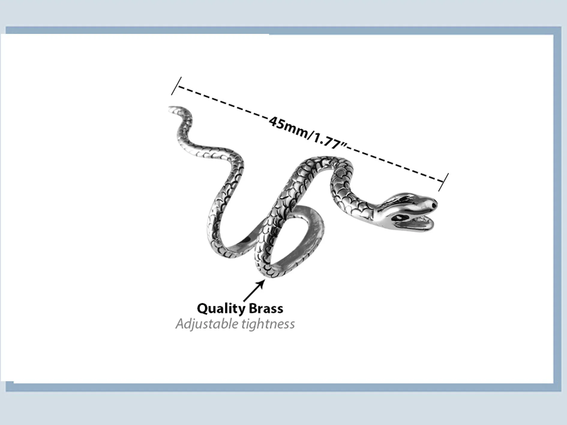 1 шт. радужные клипсы в виде змеи на серьги для женщин винтажные серебряные ушей