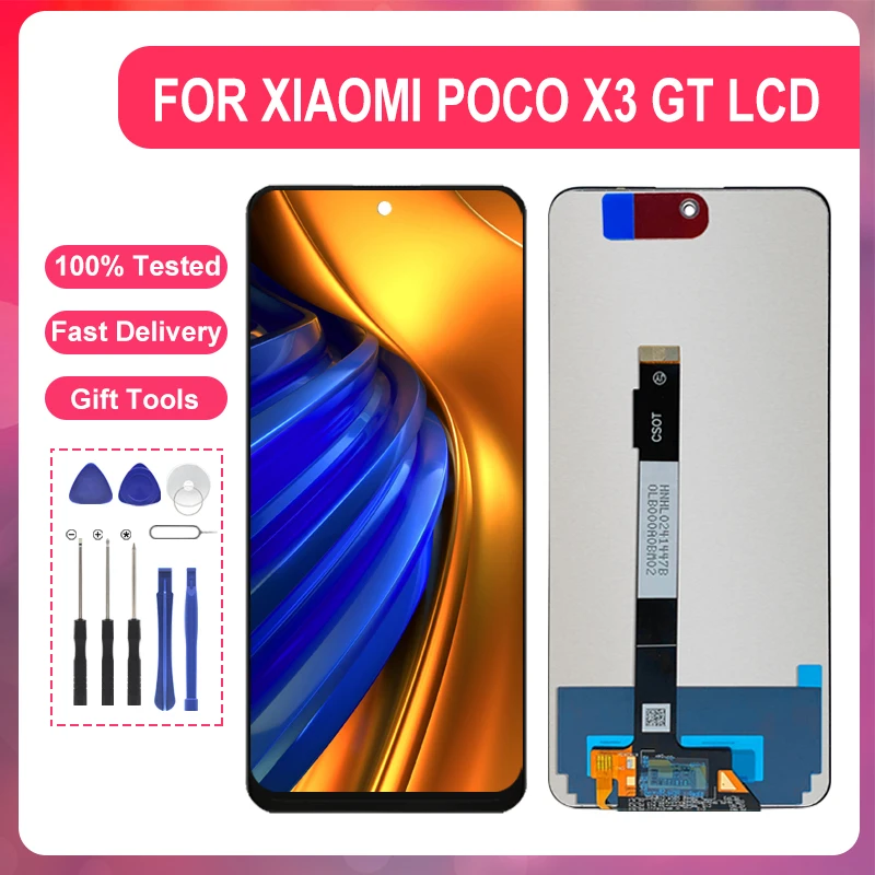 

1Pcs 6.6 Inch 21061110AG Screen For Xiaomi POCO X3 GT Lcd Touch Panel Digitizer Assembly For POCO X3GT Display Free Shipping