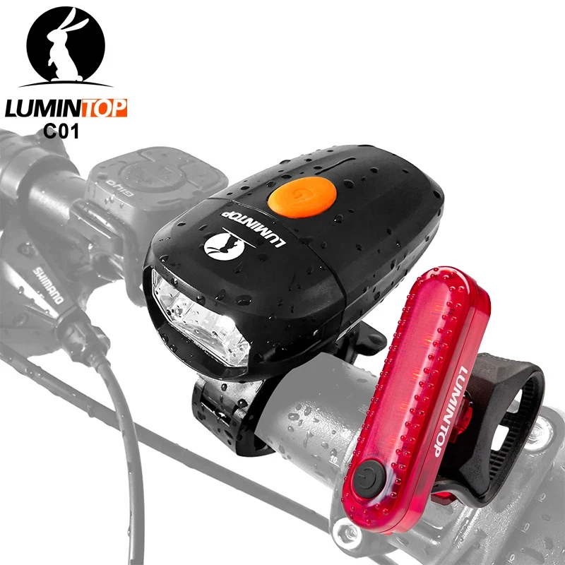 

LUMINTOP C01 Usb Rechargeable Anti-glare Bike Light 360-degree rotatable Cycling light with Detachable and adjustable bike mount