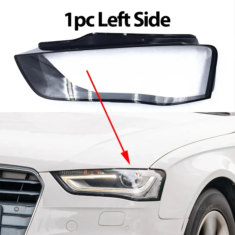 

Автомобильная крышка передней фары прозрачные стеклянные Налобные фонари абажур лампа оболочка лампы маски для Audi A4 8K B8.5 2013 2014 2015