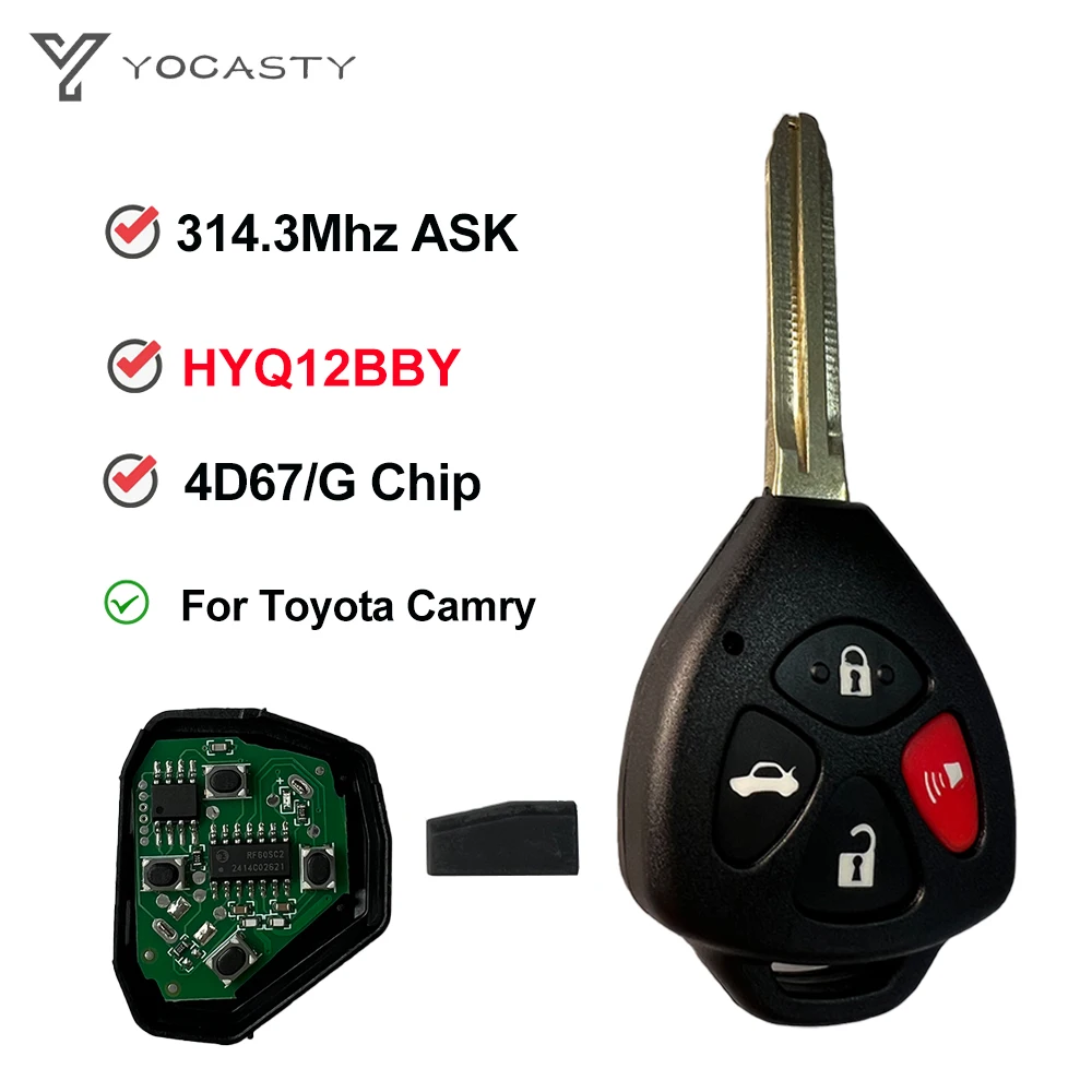 YOCASTY для Toyota Camry Corolla Yaris RAV4 Venza Avalon Matrix HYQ12BBY 314 4 МГц 4D67/G чип автомобильный