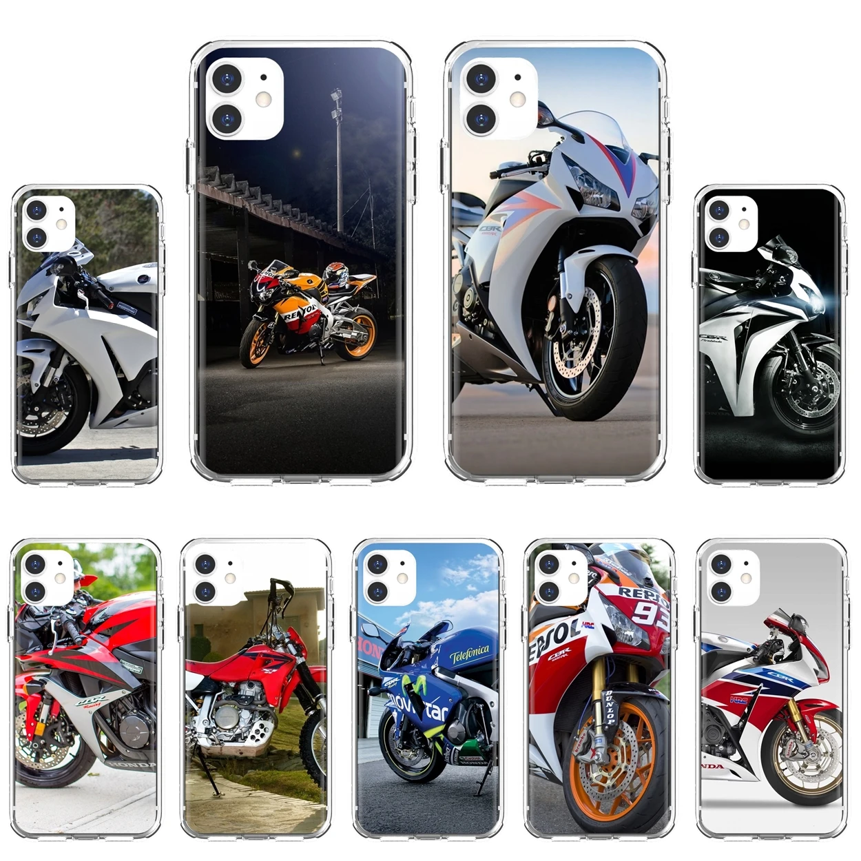 Мягкие мотоциклетные Чехлы Honda для Xiaomi Redmi Note 10 10s 3S 4 4X 5 6 6A 7 8 8T 7A 9 9T 9s 9C 9A Pro |