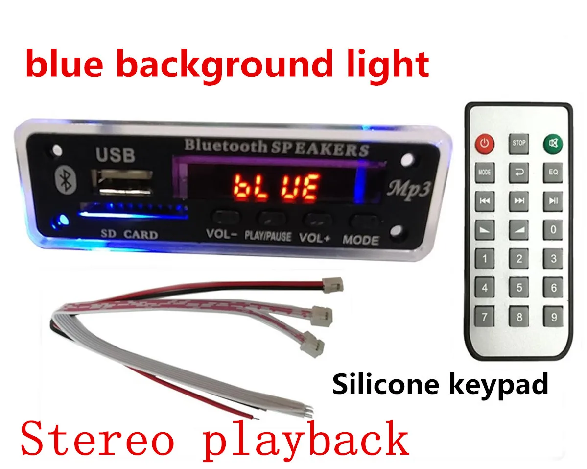 aliexpress.com - Promotional blue backlight 12V / 5V Bluetooth player lossless music decoder retrofit kit