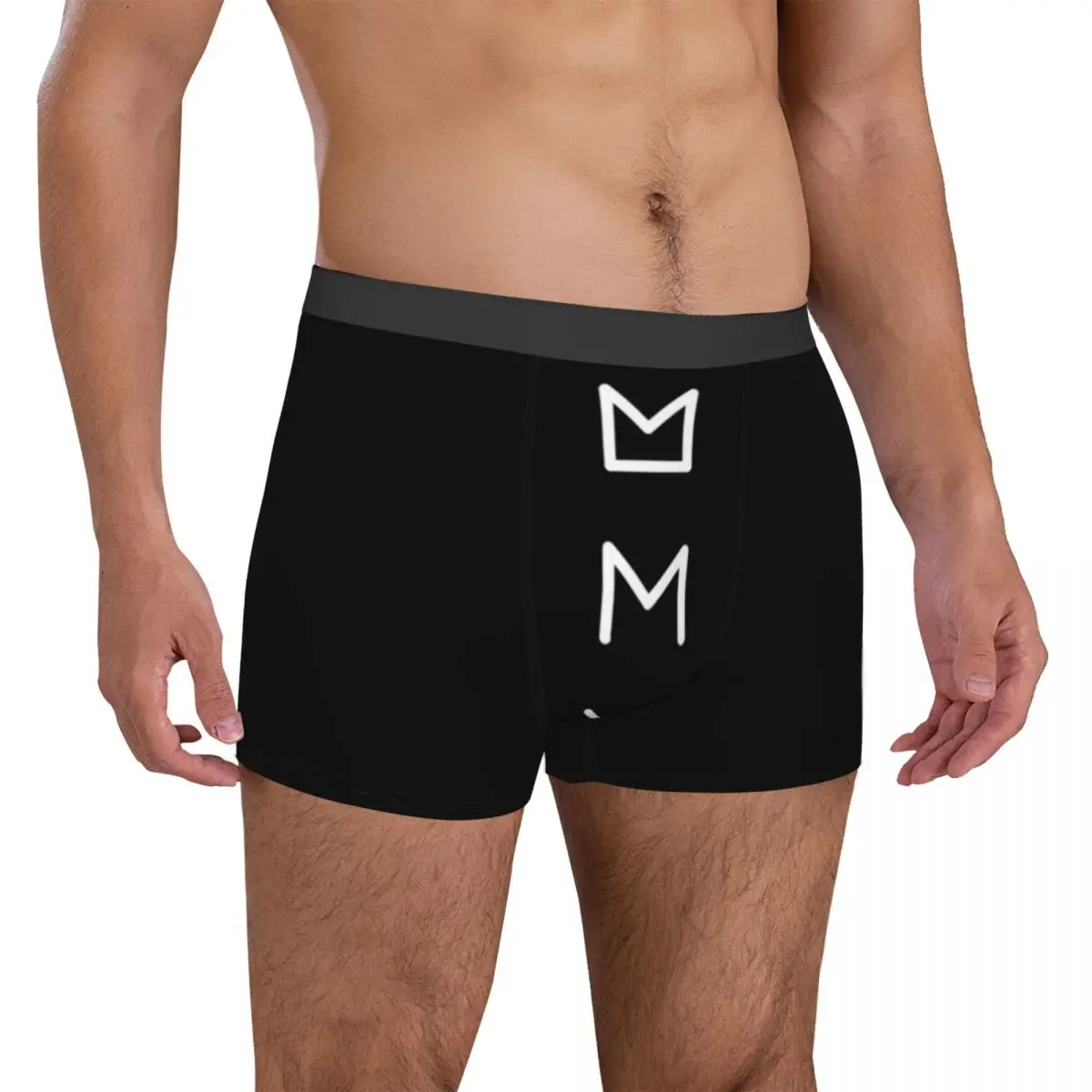 

Monsta X Underwear Monbebe v2 Elastic Underpants Print Boxer Brief 3D Pouch Males Oversize Boxershorts