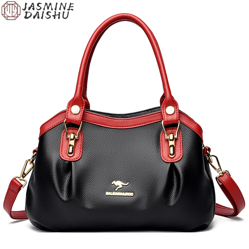 

Новинка 2022, Высококачественная кожаная сумка на плечо, большая вместительность, модные элегантные женские сумки, однотонные, Противокражные сумки через плечо