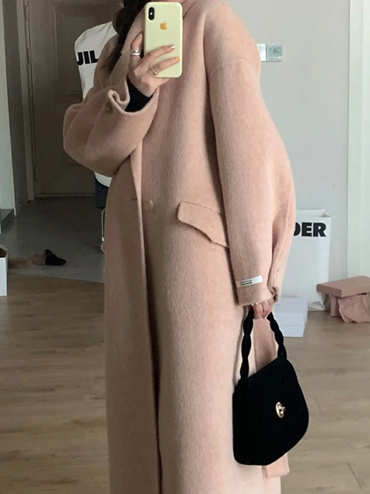 Шелк тутового шелкопряда средней длины двустороннее бархатное Пальто мягкое и