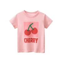 2022 summer korean childrens clothing childrens short sleeved t shirt wholesale girls short sleeved fruit baby clothes