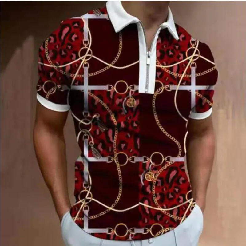 Новинка весна-лето 2022 трендовая мужская рубашка-поло с отложным воротником