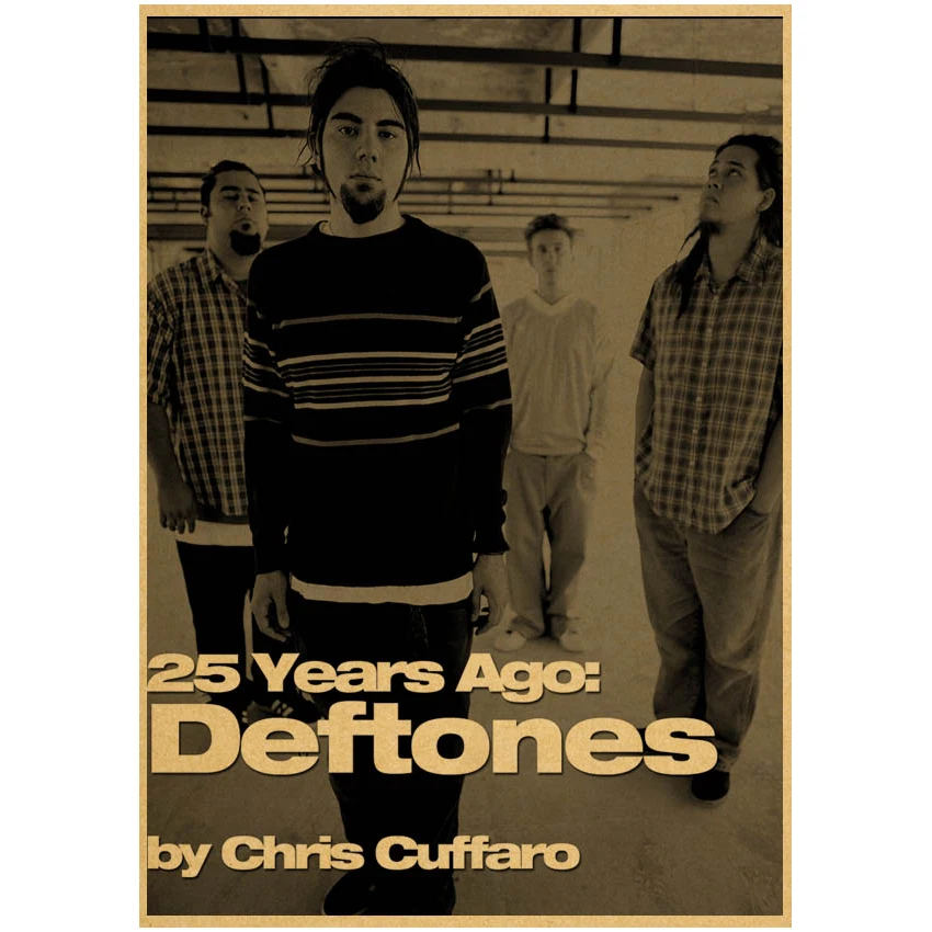Постеры Deftones Singer на крафт-бумаге с изображением волка в ретро-винтажном стиле для украшения комнаты, дома, бара, кафе - эстетическое искусство на стене.
