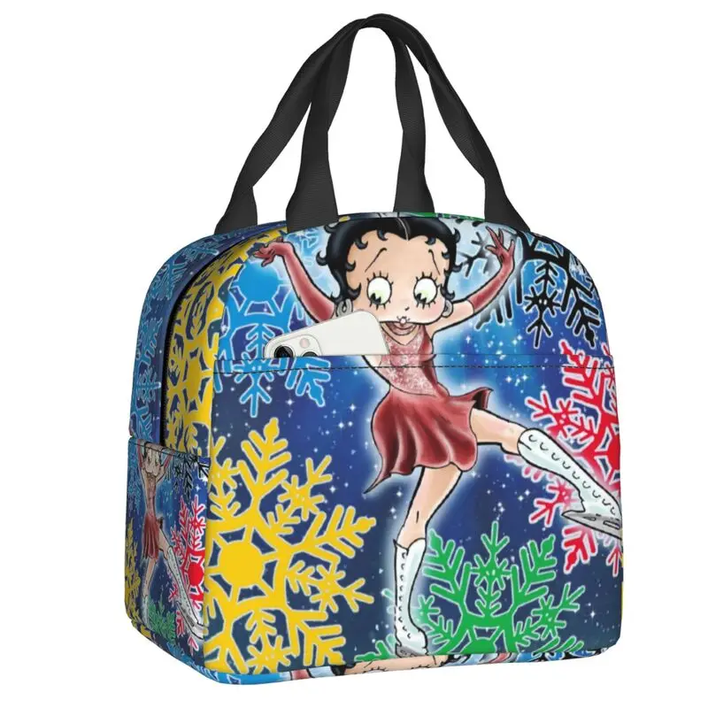 

Смешная анимация Бетти БОПС лыжные изолированные ланч-Сумки С мультяшным ангелом многоразовый охладитель термальный бэнто-бокс для кемпин...