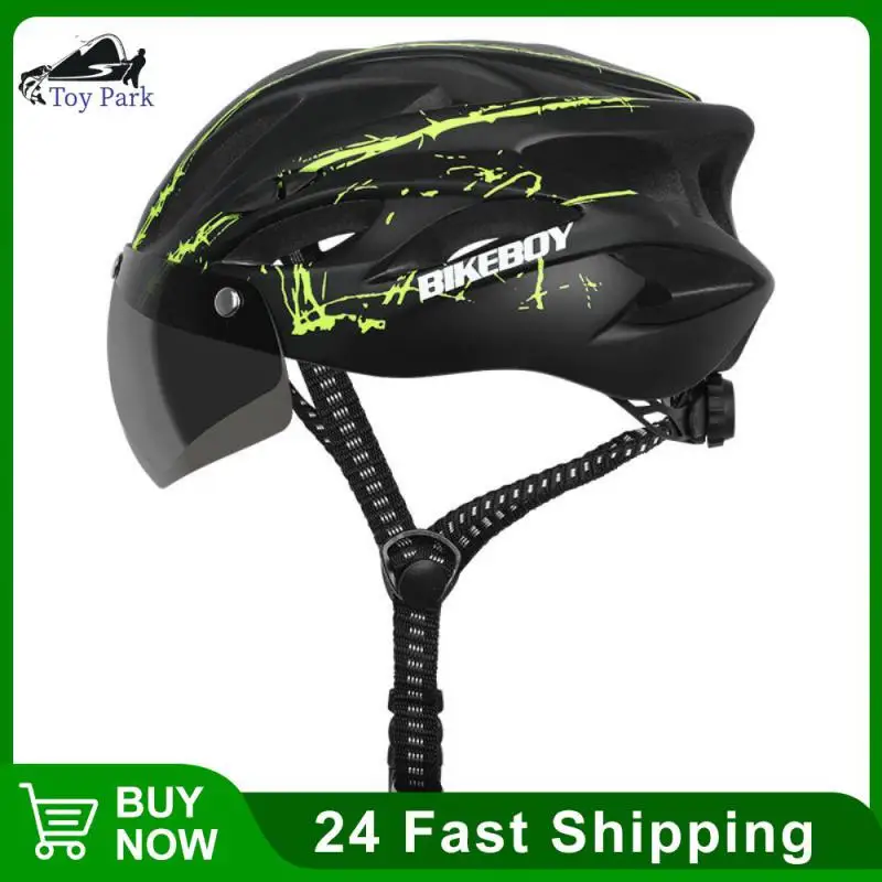 

AUBTEC Ultralight Mountain Bicycle Helmet Unisex Road Bike Helmets Safe With Detachable Magnetic Goggles Cycling Equipment