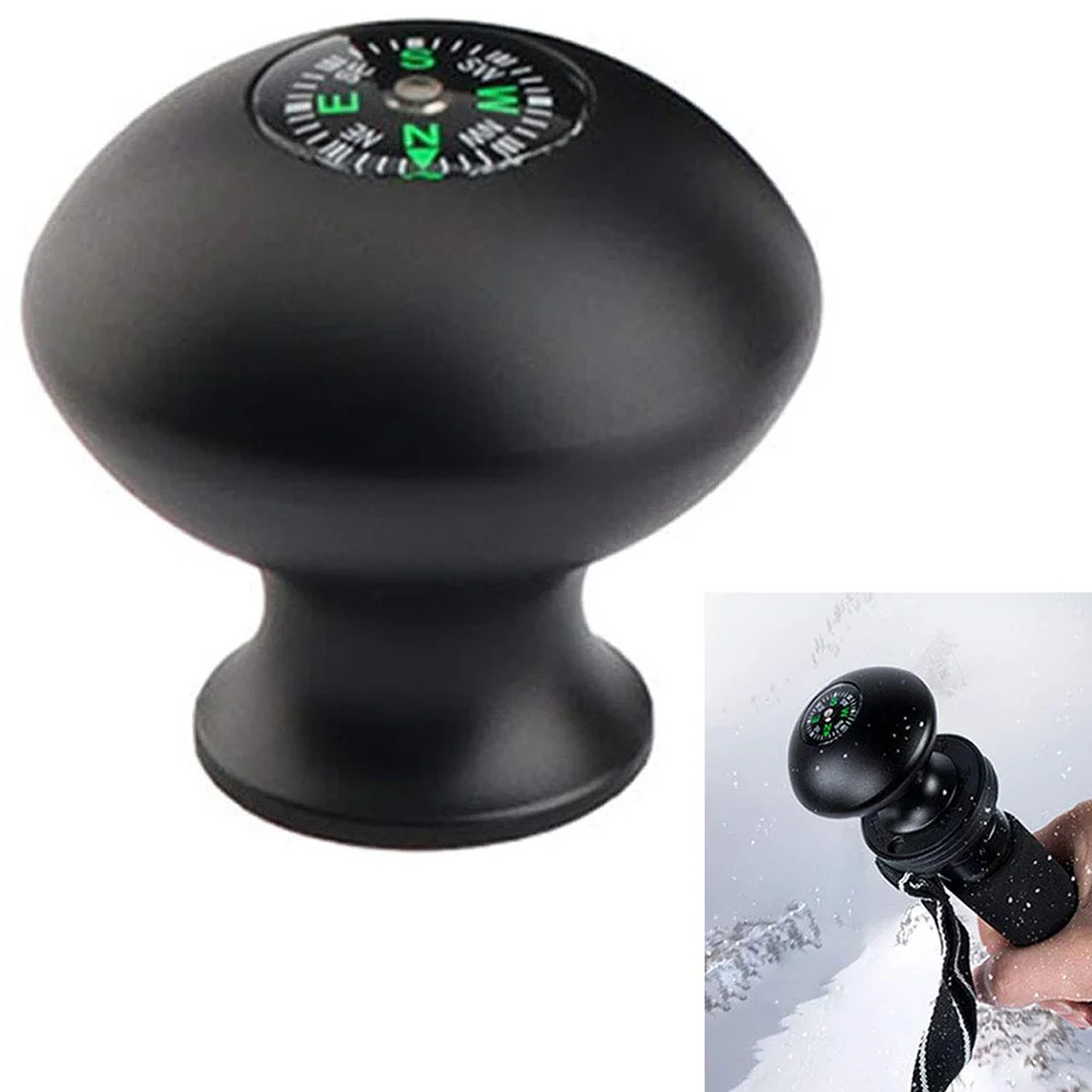 

Walking Cane Photographic Metal Head Lightweight Climbing Monopod Knob Practical Outdoor Trekking Stick Equipment Handle Grip