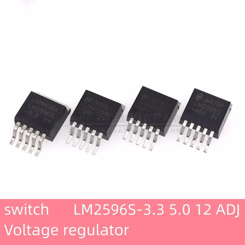 10 шт., регулятор напряжения переключателя LM2596SX LM2596S-3.3 5,0 12 ADJ