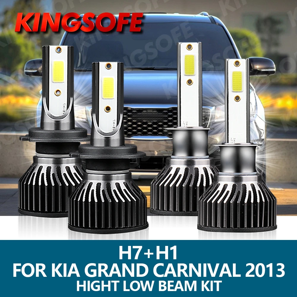 

Автомобисветильник светодиодная фара KINGSOFE H7 H1, 6000 лм, 72 Вт, 2013 к