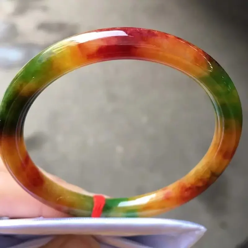 Браслет из натурального нефрита и кварцита Тритон Желтый Зеленый Нежный