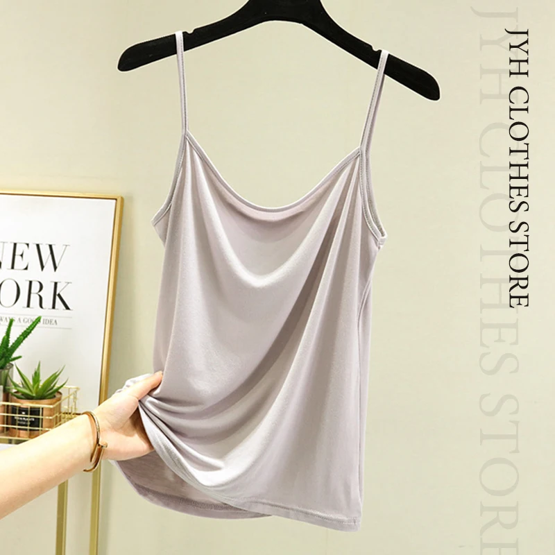 

Майка женская из модала, пикантный Топ без рукавов, тонкая хлопковая майка на бретелях, универсальная нижнее белье, рубашки, на лето