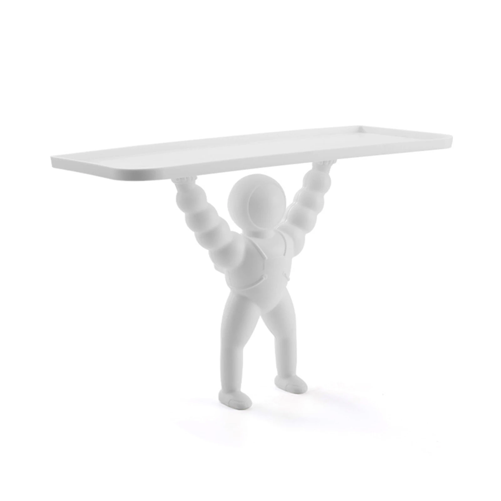 

Wall Hanging Rack Astronaut Storage Shelf Punching-Free For Bathroom Kitchen
