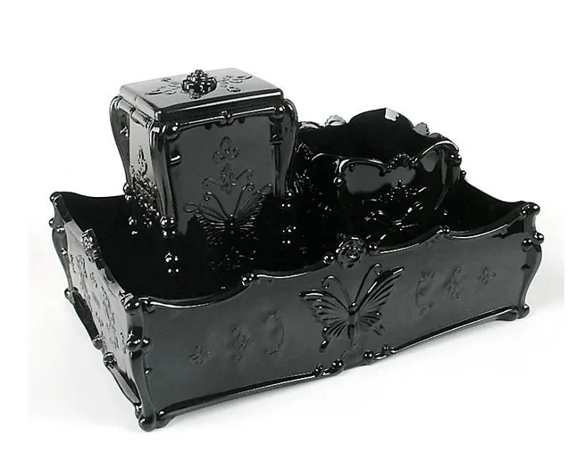 

3pcs Nail Tool Container Set Manicure Kit Including Storage Box Cotton Film Box Pen Holder for Home nail