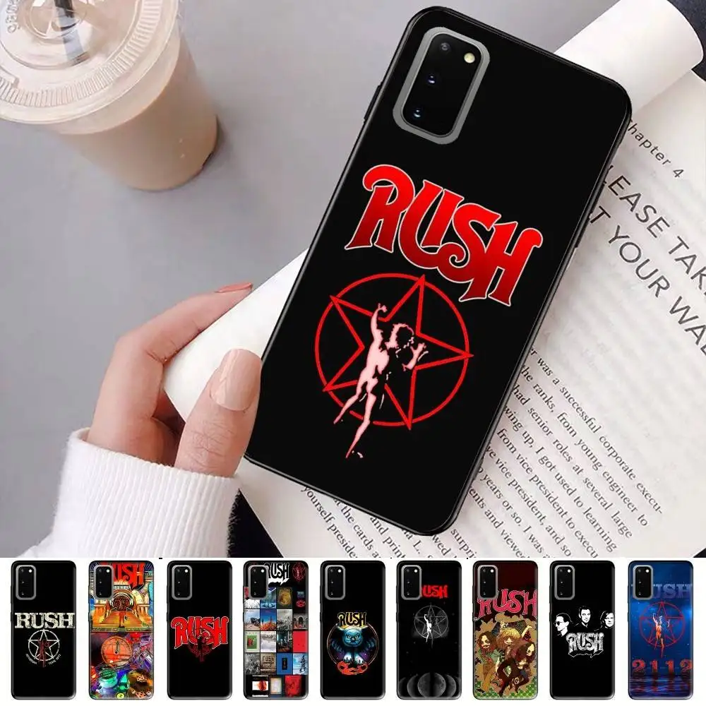 Фото Чехол для телефона Famous R-RUSH ROCK BAND для Samsung S 24 Fe 25 Ultra Plus 20 Lite 21 30 22 23 24 22 Ultra 5G Fundas №2