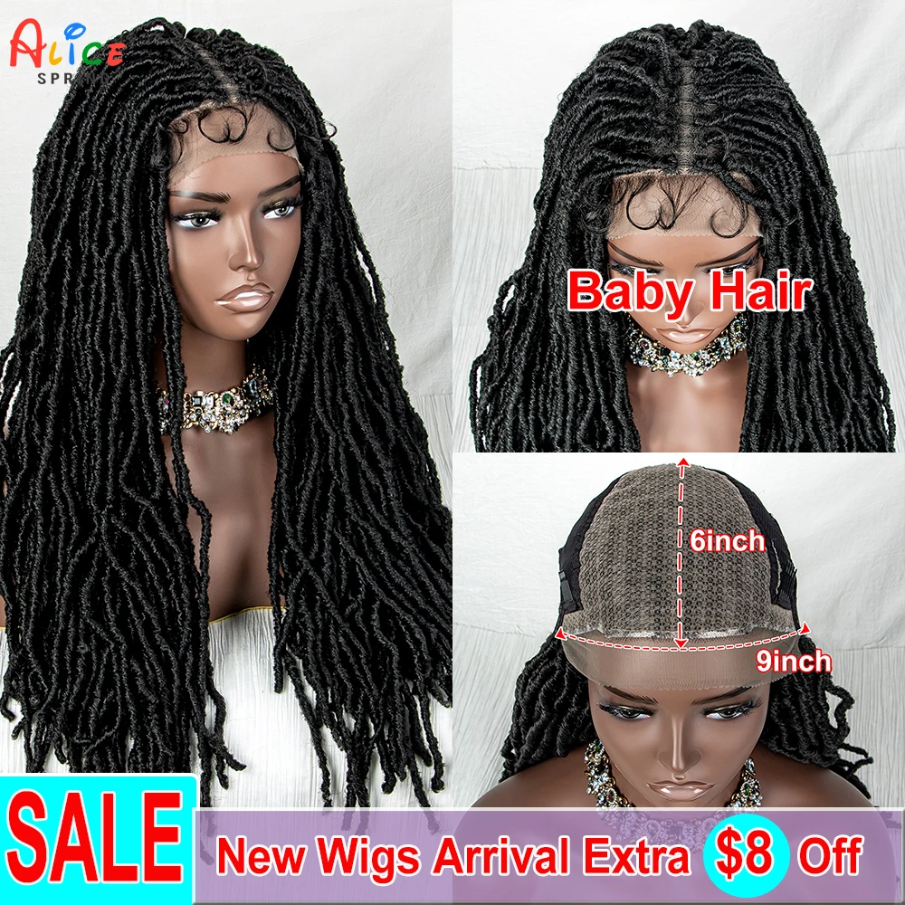 26 Inches Synthetic Lace Front Wigs Braided Wigs With Baby Hairs Dreadlocks Braided Wigs for Black Women Braided Wig