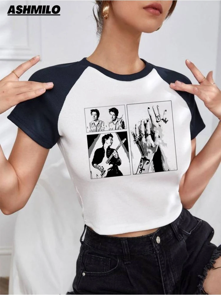 Укороченные топы в Корейском стиле женская одежда Y2k готические винтажные