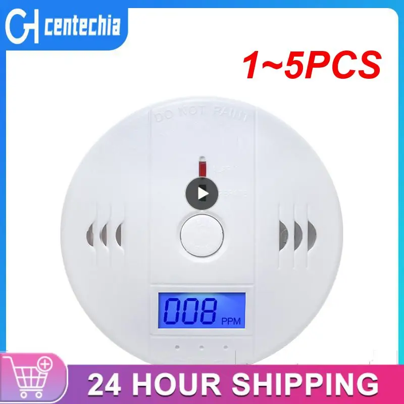 

1~5PCS Sensitive Home CO2 Sensor Detector Wireless CO Carbon Monoxide Poisoning Smoke Gas Sensor Warning Alarm Detector LCD